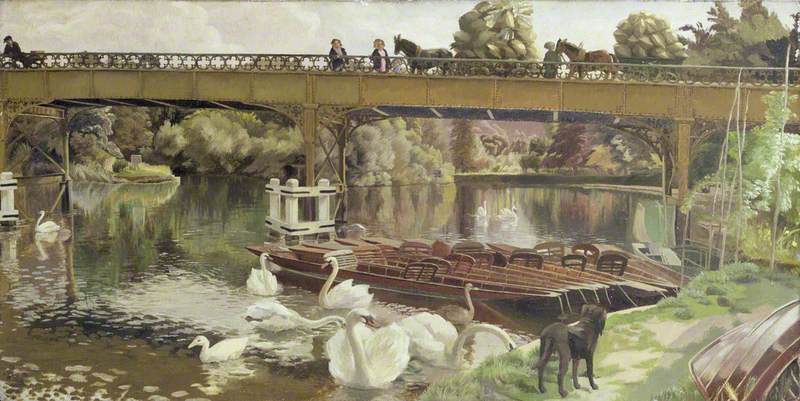 Swans, Cookham Bridge