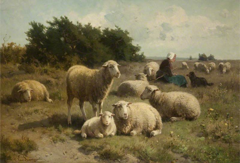 Dutch Landscape with Shepherdess