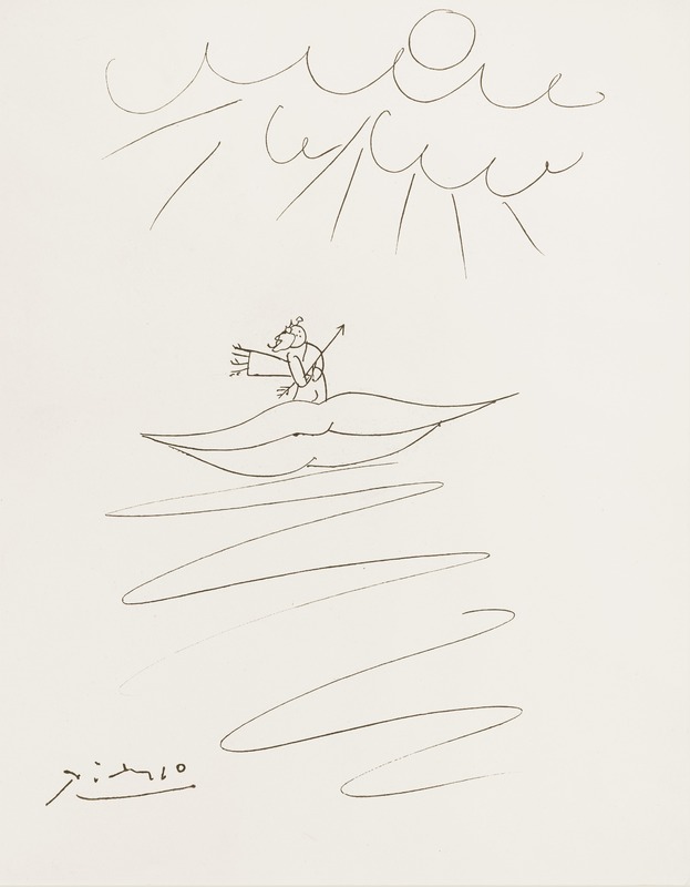 Cupid On A Lip-Shaped Cloud