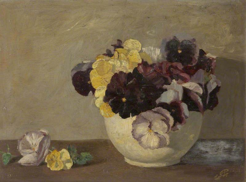 Pansies in Bowl