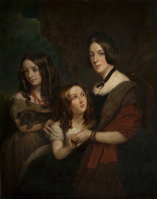 Lady Caroline Towneley with Two of Her Daughters, Caroline and Emily