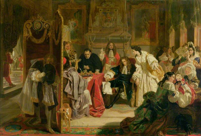 King James Receiving News of the Landing of William of Orange