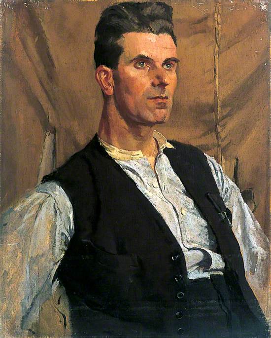 Portrait of a Young Man Wearing a Shirt and a Waistcoat