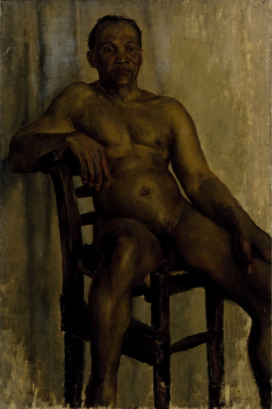Male Figure Seated in a Chair