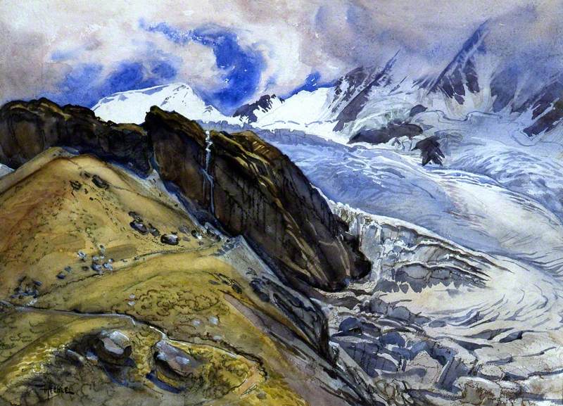 The Fee Glacier and Alphubel