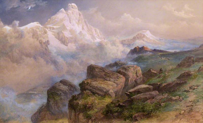 Matterhorn and Val Tournache (Early Dawn)