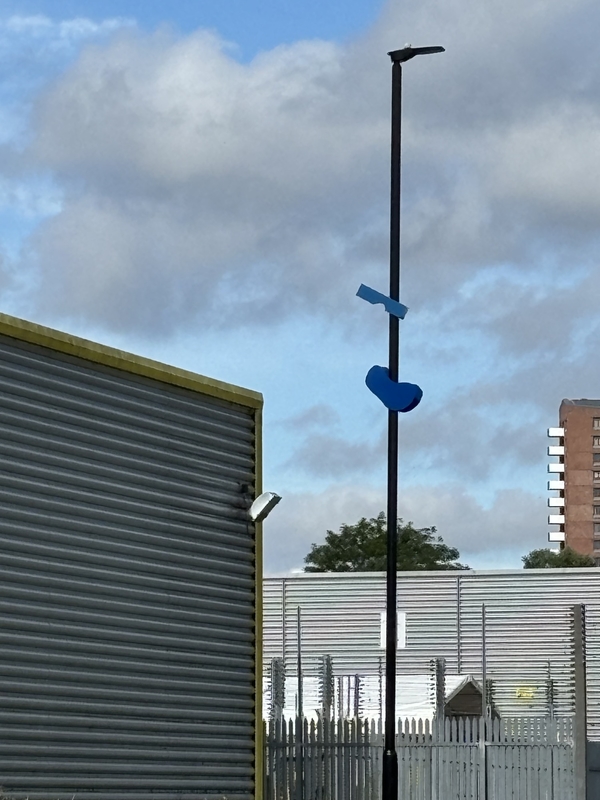 a cloud + a fence