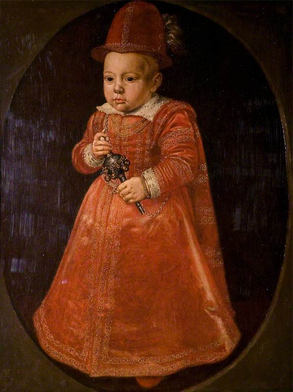 Portrait of a Child with a Rattle