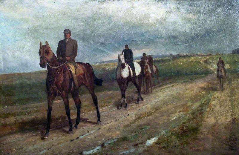 Horses Returning from Exercise, Newmarket Heath, Suffolk