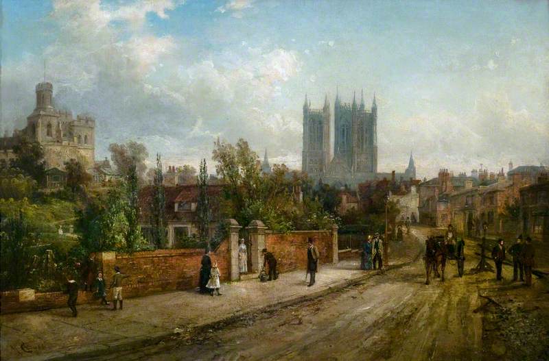 A View of Lincoln Cathedral from Drury Lane