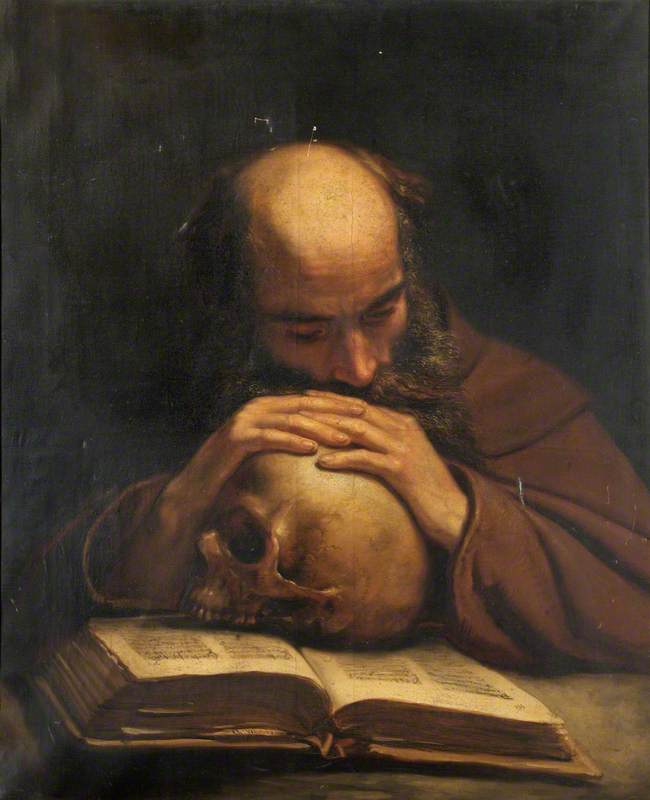 Franciscan Monk in Contemplation of the Bible