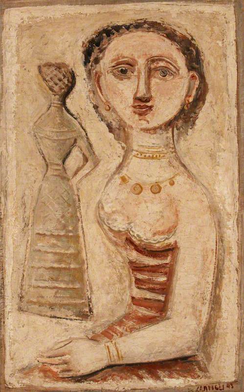 Massimo Campigli, 1895-1971 - Lady - Original Mosaic - 1946/47 For Sale at  1stDibs