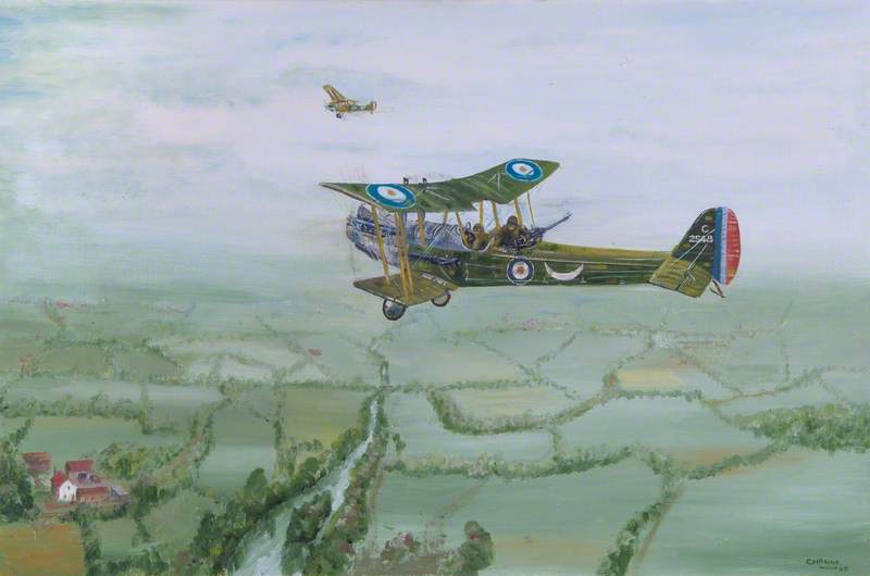 RE.8 of No. 53 Squadron on Patrol