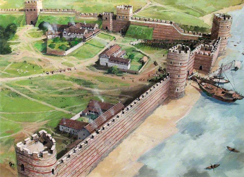Artist's Impression of the Tower of London Site, c.AD400