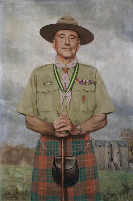 Lord Rowallan (1895–1977), KT, KBE, MC, TD, LLD, DL, as Chief Scout