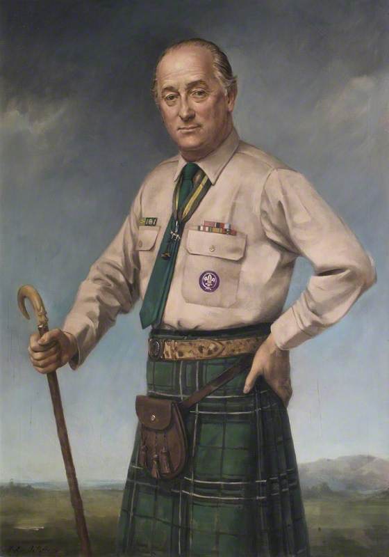 Sir Charles Hector Fitzroy Maclean (1916–1990), Bt, KT, KBE, Lt, JP, as Chief Scout