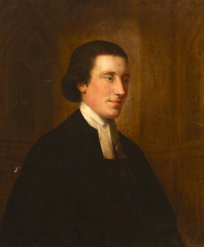 Portrait of a Young Man in a Black Gown and Bands