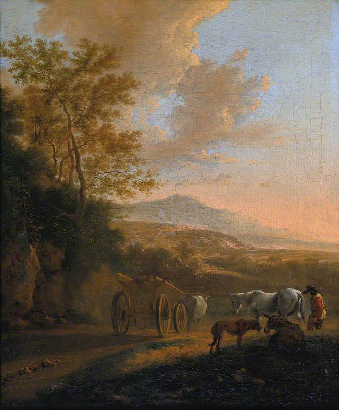 Italian Landscape with an Ox-Cart