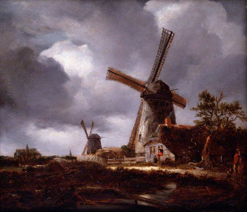 Landscape with Windmills near Haarlem