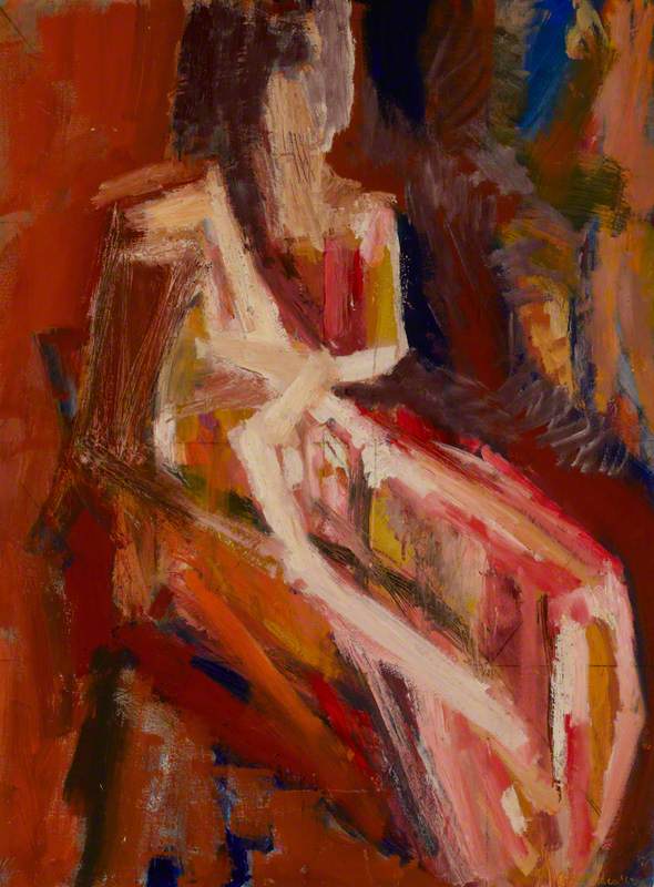 Seated figure