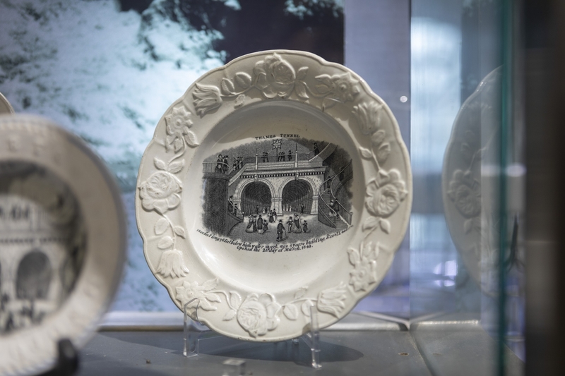 Pottery Plate Thames Tunnel