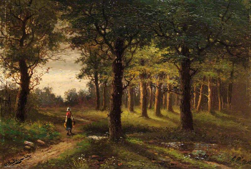 Woodland Scene with a Peasant Woman