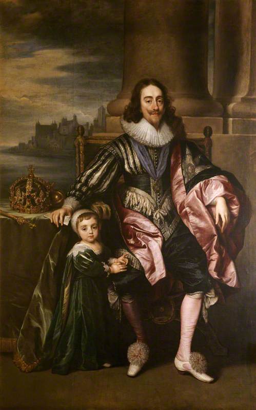 Charles I (1600–1649), and Prince Charles (1630–1685)