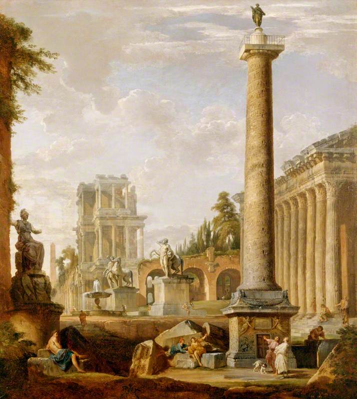 Roman Landscape with the Column of Trajan