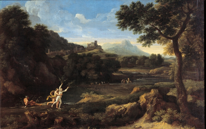 Wooded Landscape with Apollo and Daphne