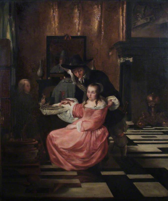 Dutch Interior with Figures