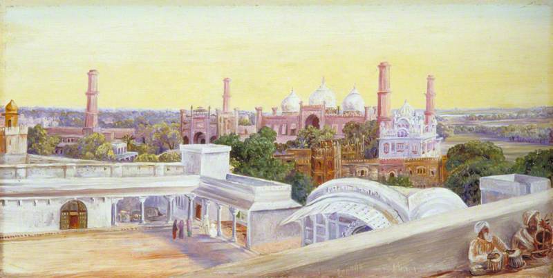 Mosque of Lahore from the Palace