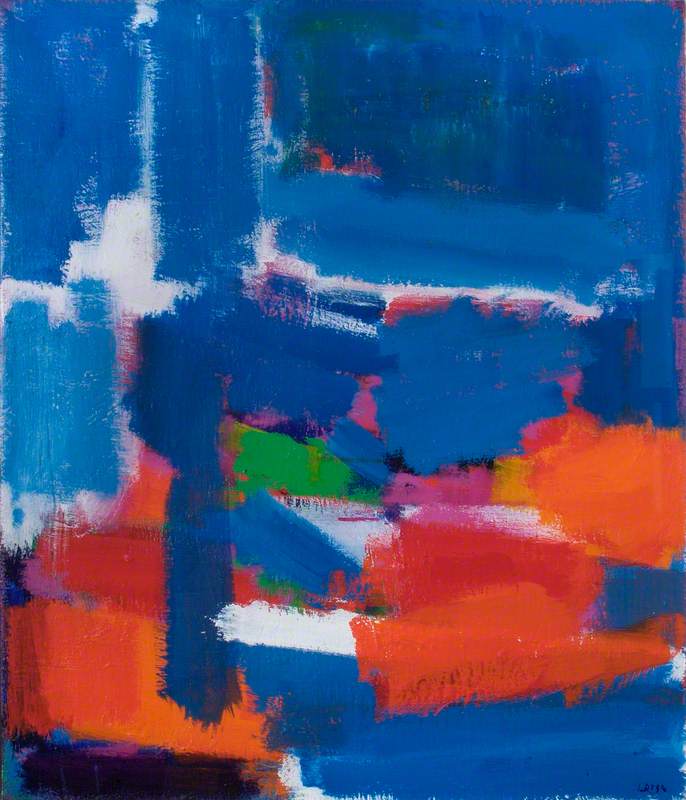 Blue Orange Abstract