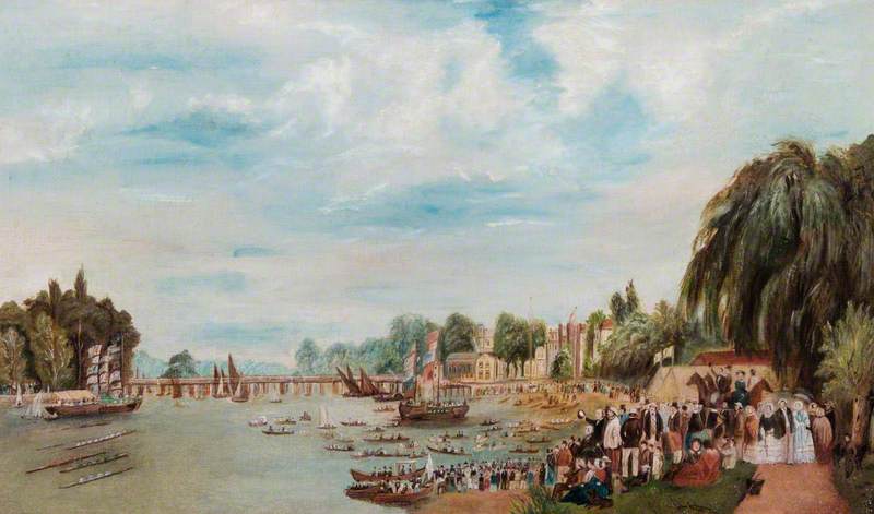 Rowing Match at Putney, London