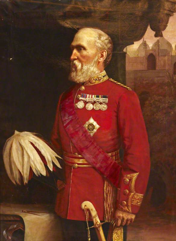 Half-Length Portrait of a Man in Red Military Uniform