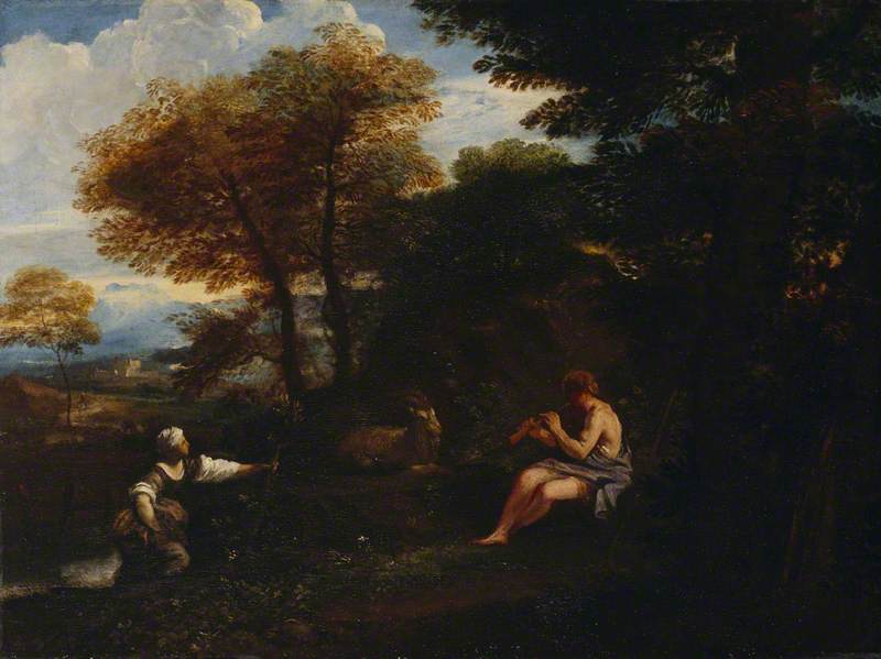 Landscape with Mercury and a Nymph