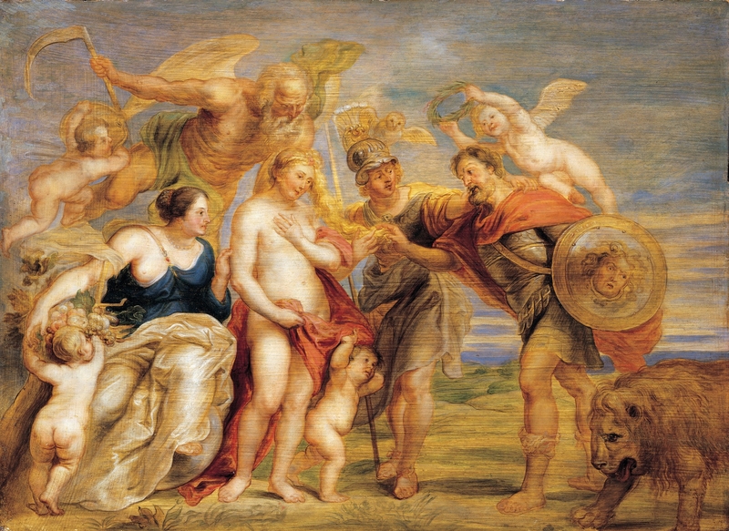 Minerva Uniting Mars and Venus (War and Peace)