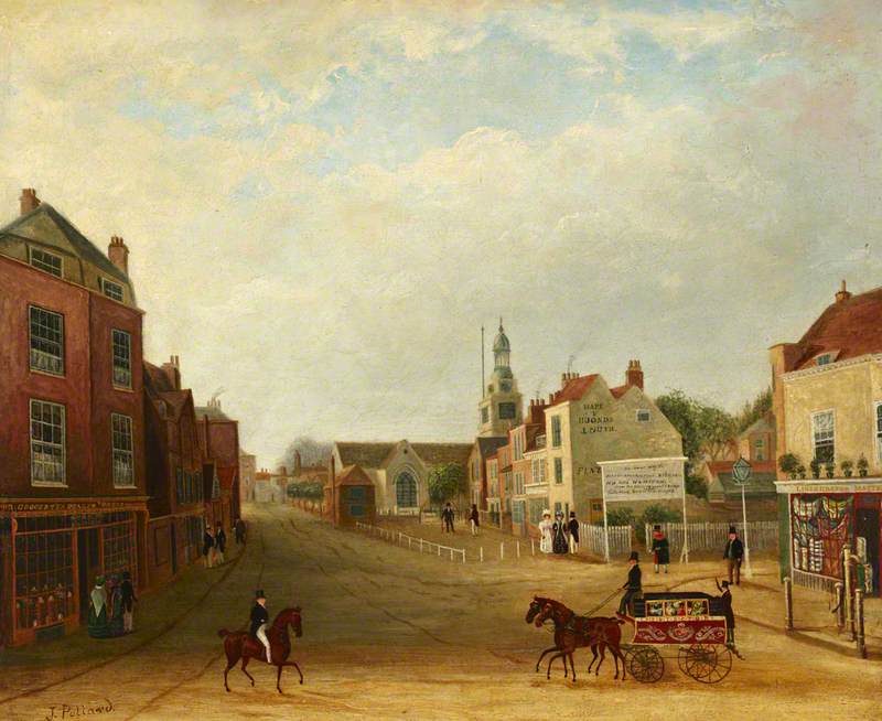 View of Hammersmith Broadway and Queen Street (c.1831–1838)