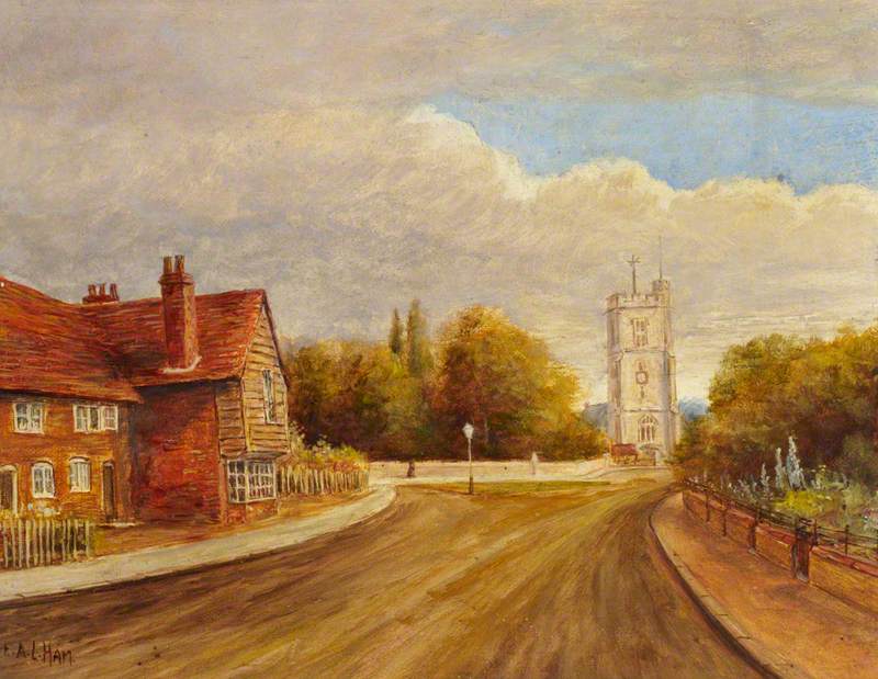 Heston Church, New Heston Road, 1895