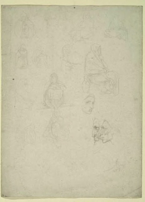 Studies of Male and Female Figures
