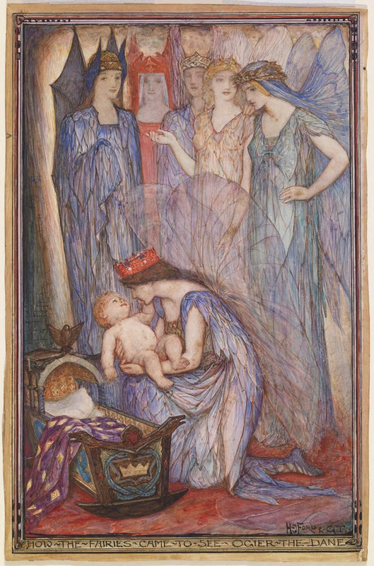 How the Fairies came to see Ogier the Dane
