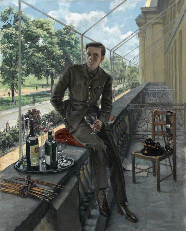 Rex Whistler’s Self-Portrait in Welsh Guards Uniform, May 1940