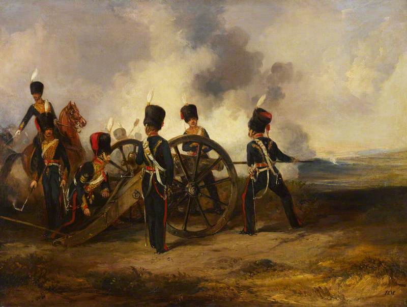 A Royal Horse Artillery Gun Crew Loading