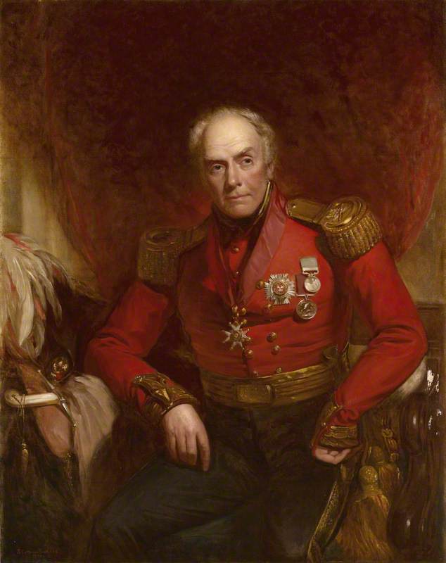 Major-General (later General) Sir Hopetoun (or Hopton) Stratford Scott (1777–1860), KCB, Colonel of the 2nd Madras European Regiment, c.1840