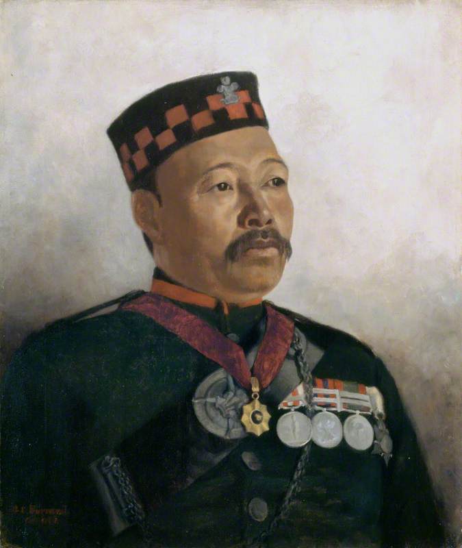 Subadar Major Judbhir Thapa, 2nd (Prince of Wales’s Own) Gurkha (Rifle) Regiment (The Sirmoor Rifles)