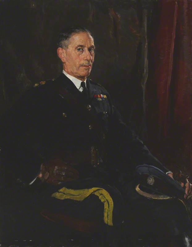 Lieutenant Colonel Harry Whitehill, DSO, Wearing the Uniform of His Former Regiment, the City of London Yeomanry (Roughriders)