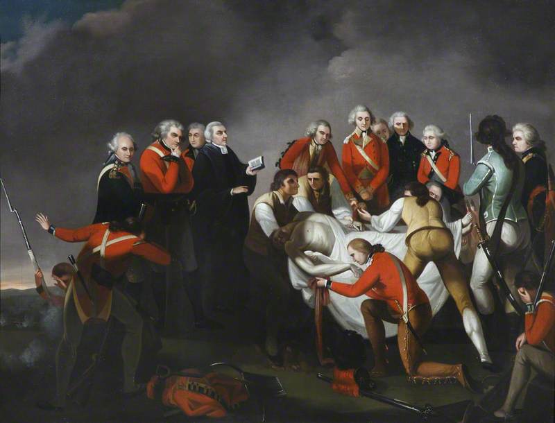 The Burial of General Simon Fraser (1729–1777), after the Battle of Saratoga, 1777