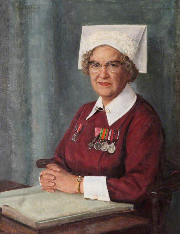 Miss M. E. Alma Hardy (1908–1981), MBE (1954), SRN, SCM, Matron, The Royal Hospital Chelsea (1948–1972)