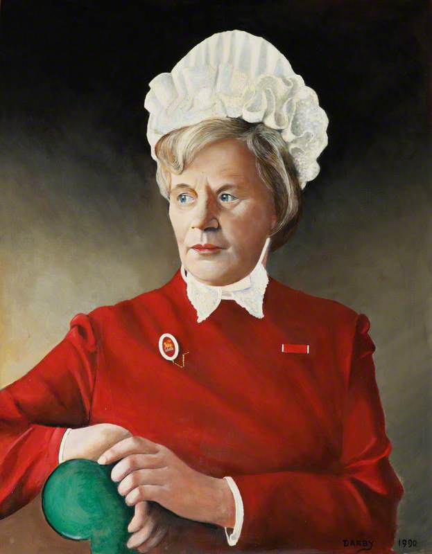 Miss A. E. Vallely, MBE, SRN, RMN, Matron of the Royal Hospital Chelsea (1984–1993)