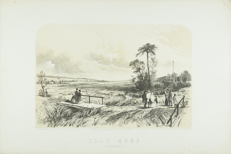 Print: Chat Moss from Views on the London & North Western Railway - Northern Division