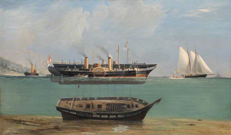 HMS 'Eurydice' under Salvage